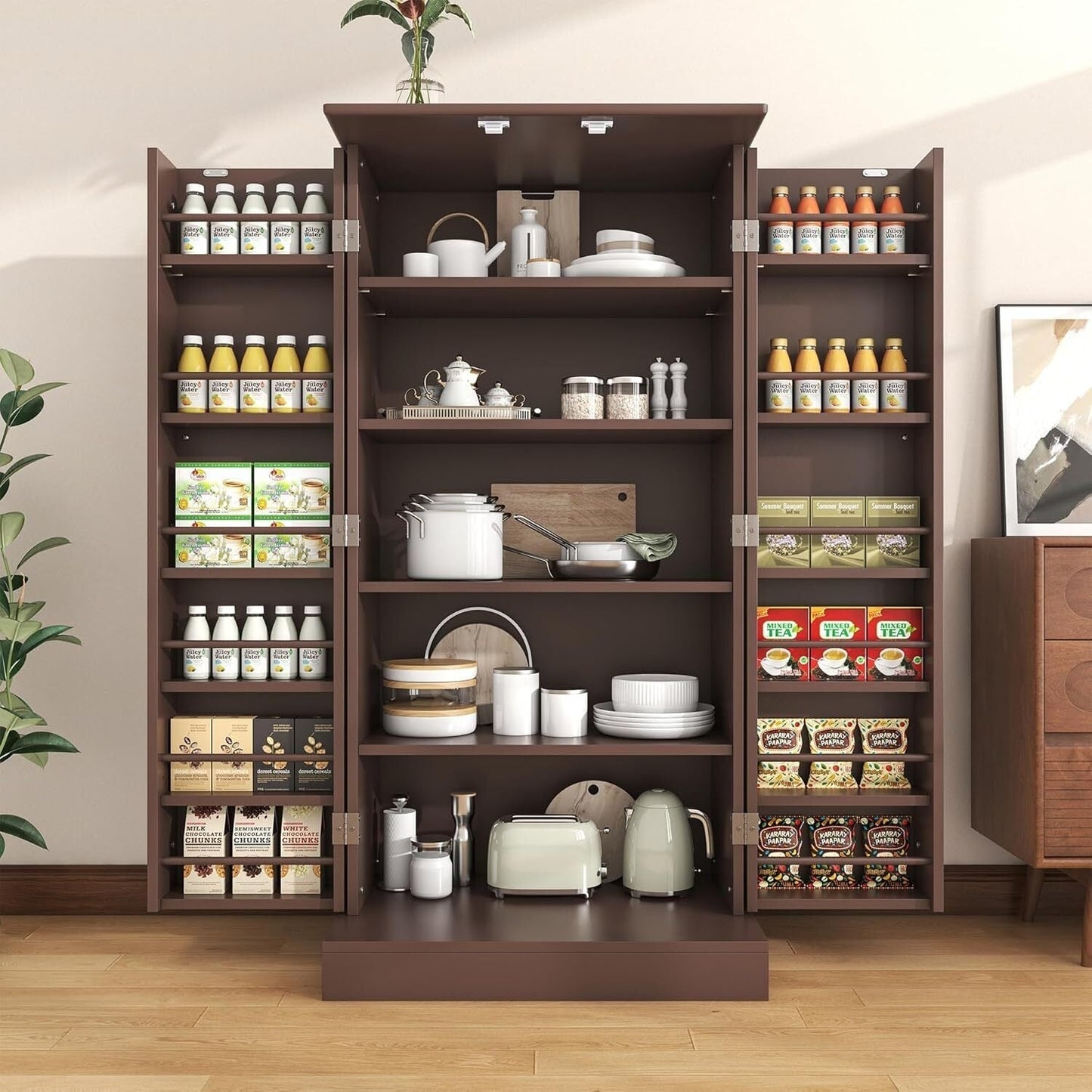 ๐ฅ Hot Sale 47" Kitchen Sideboard with LED, Drawers and Adjustable Shelves