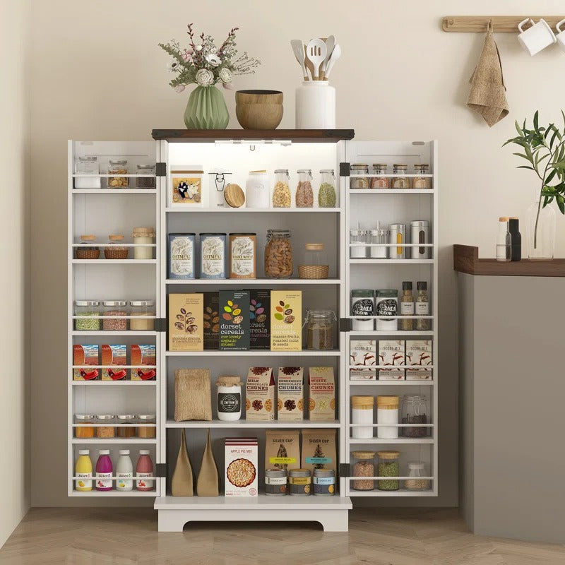๐ฅ Hot Sale 47" Kitchen Sideboard with LED, Drawers and Adjustable Shelves